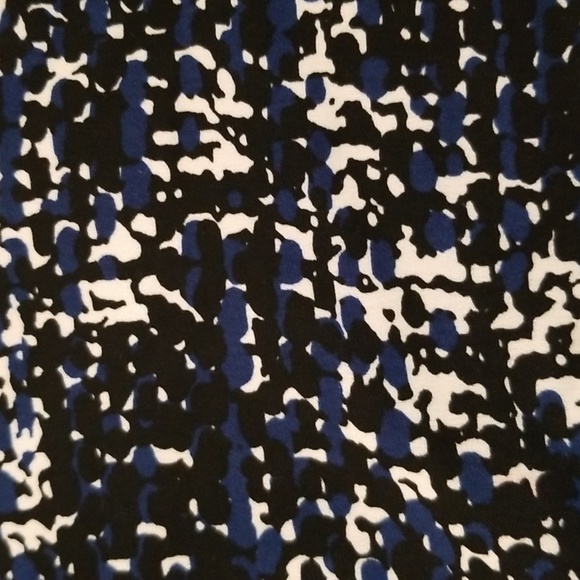 Evan Picone Black & Blue Dress EUC - Picture 3 of 7